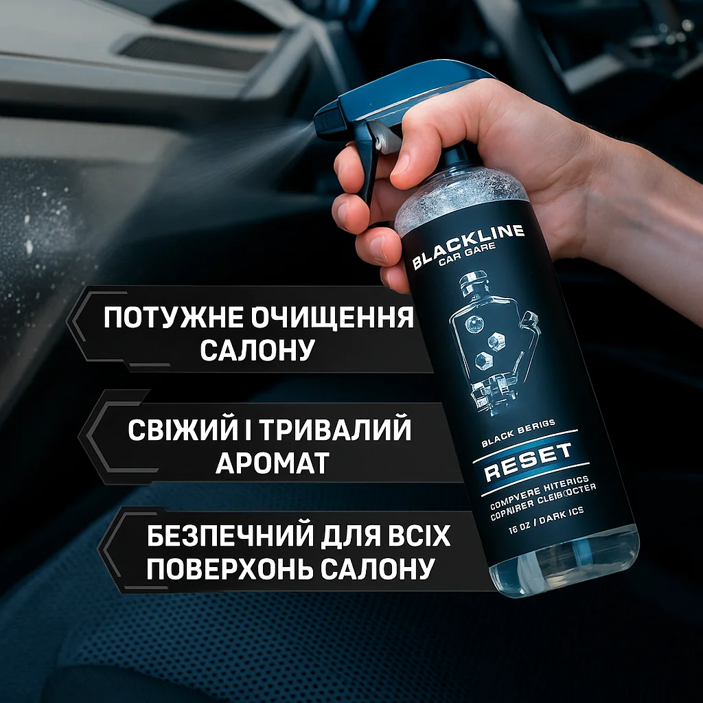 BLACKLINE RESET — очищувач салону та підсилювач аромату